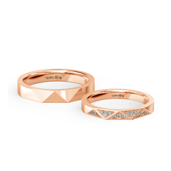 Modern Wedding Band Set NCC2041 1